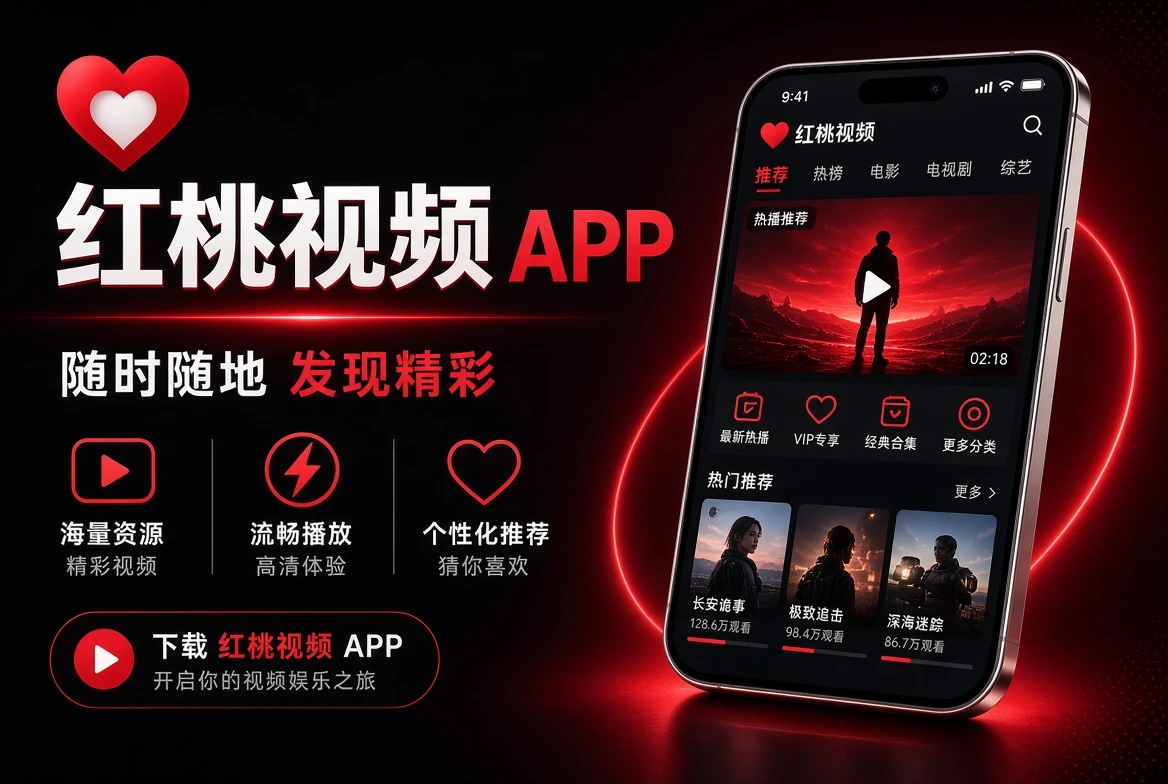 红桃视频移动端内容浏览示意
